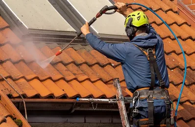 Démoussage et hydrofuge de toiture à Écueil